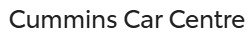 Cummins Car Centre logo: Car dealership branding text in bold font.