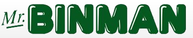 Mr. BINMAN logo in green font on a white background.