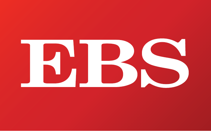 Logo with white 'EBS' text on a vibrant red background, emphasizing brand identity and visibility.